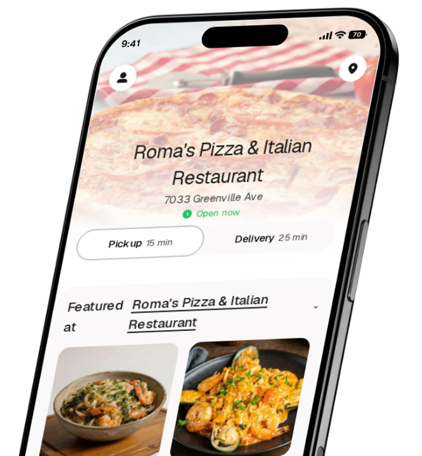 Roma's Pizza & Italian Restaurant app preview