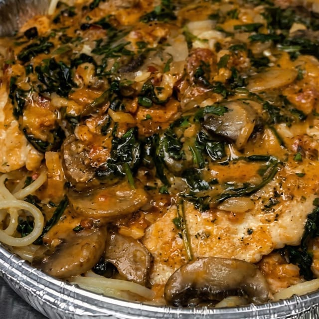 Chicken Florentine.