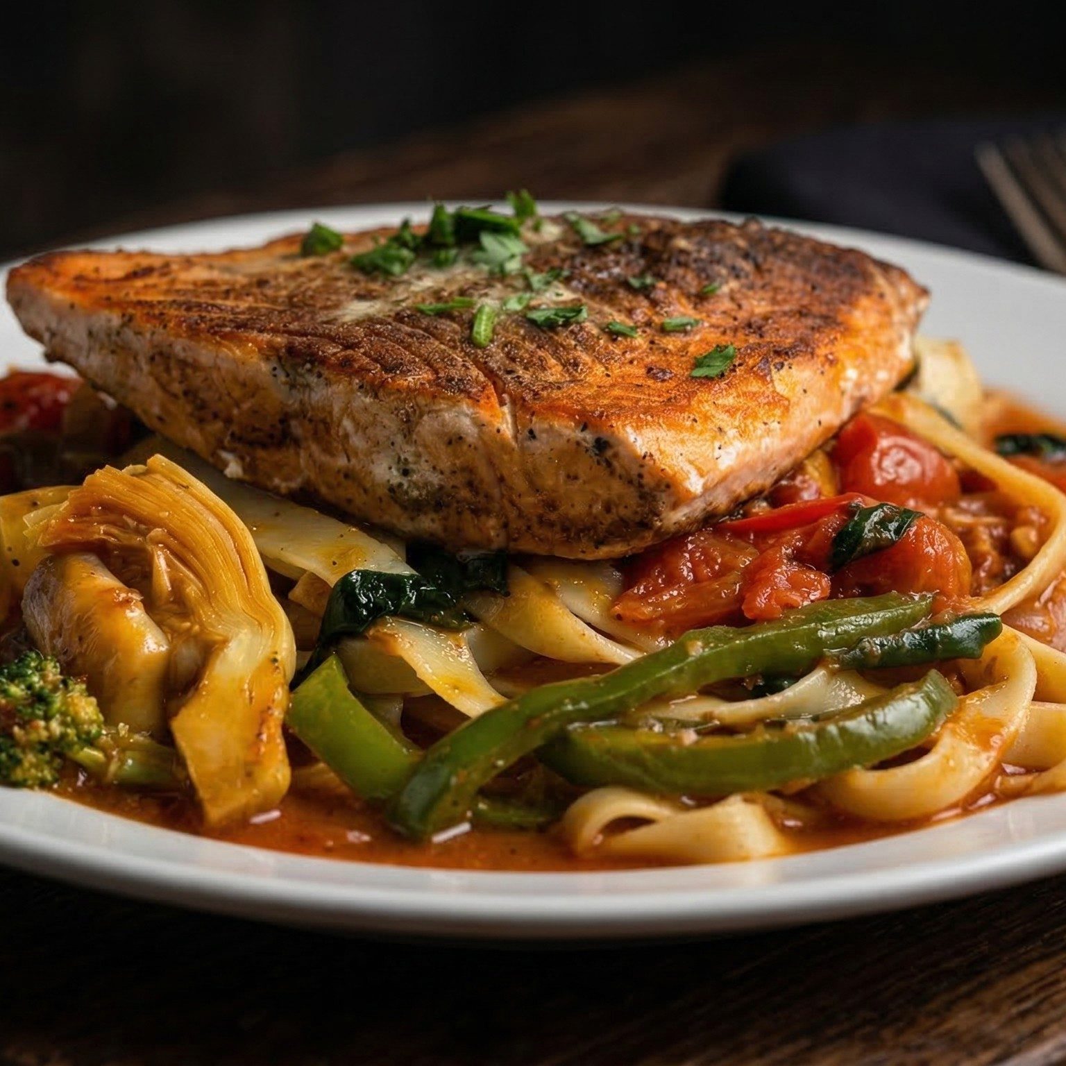 Fettuccini Primavera.