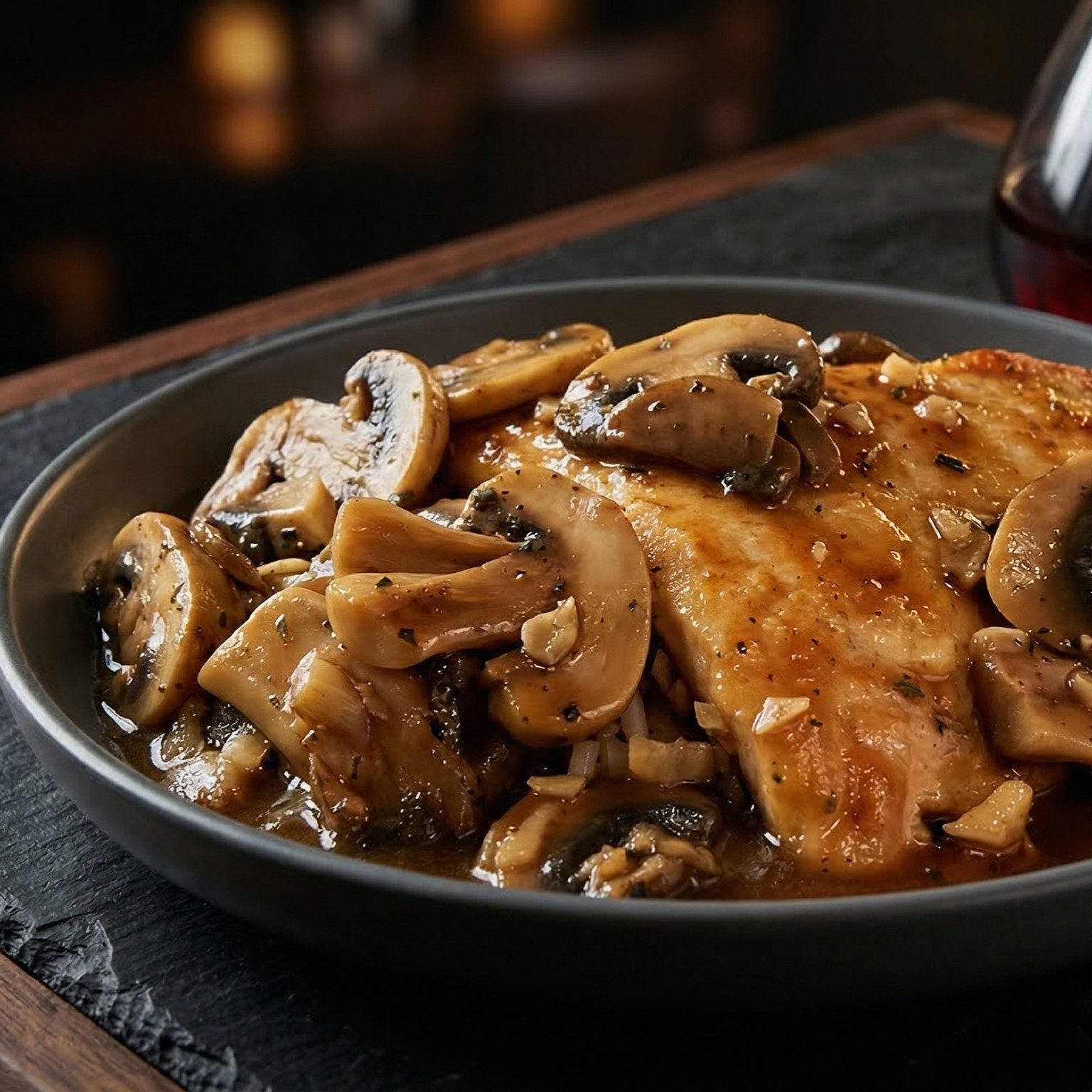 Chicken Marsala.