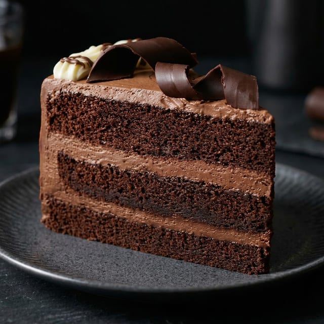 Chocolate Mousse Cake.