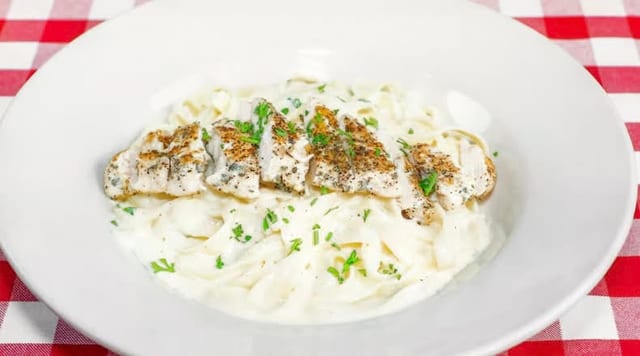 Chicken Fettuccine Alfredo.